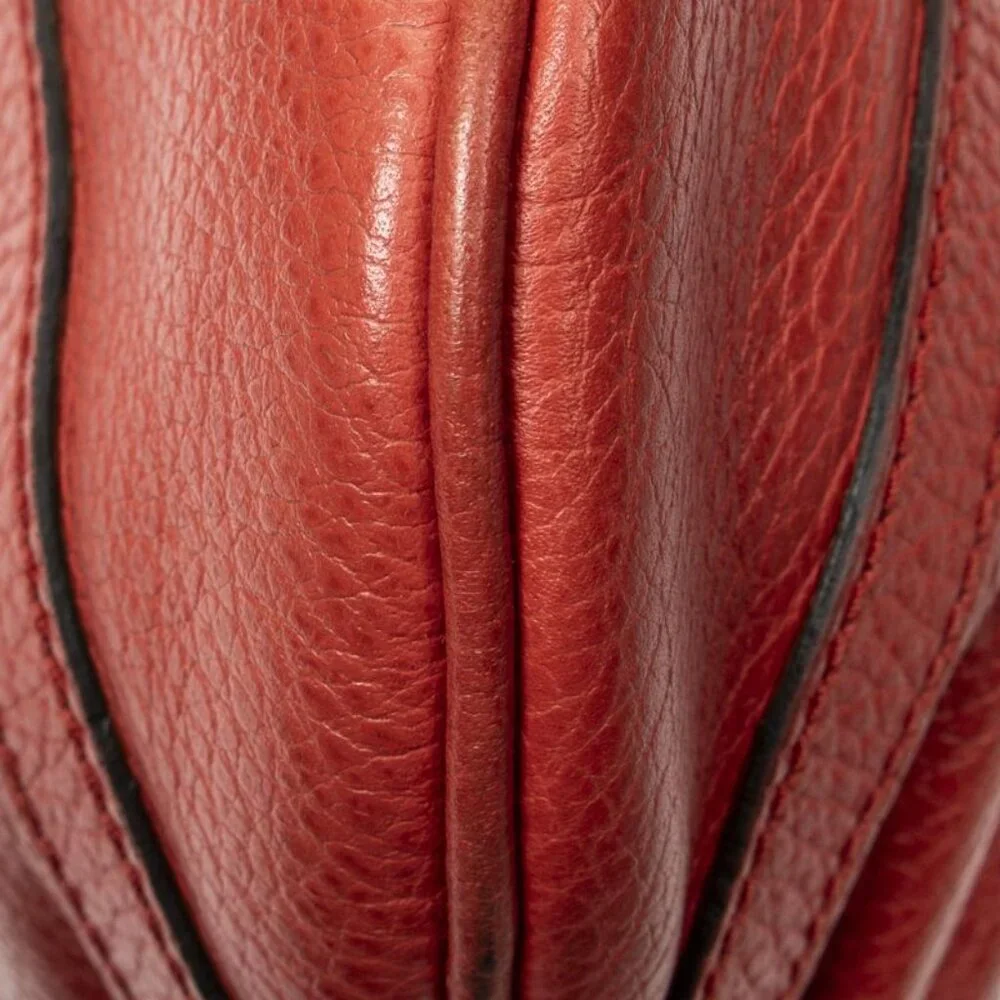 Gucci Small Dring Messenger Red Grain Calfskin Leather - Picture 8 of 10